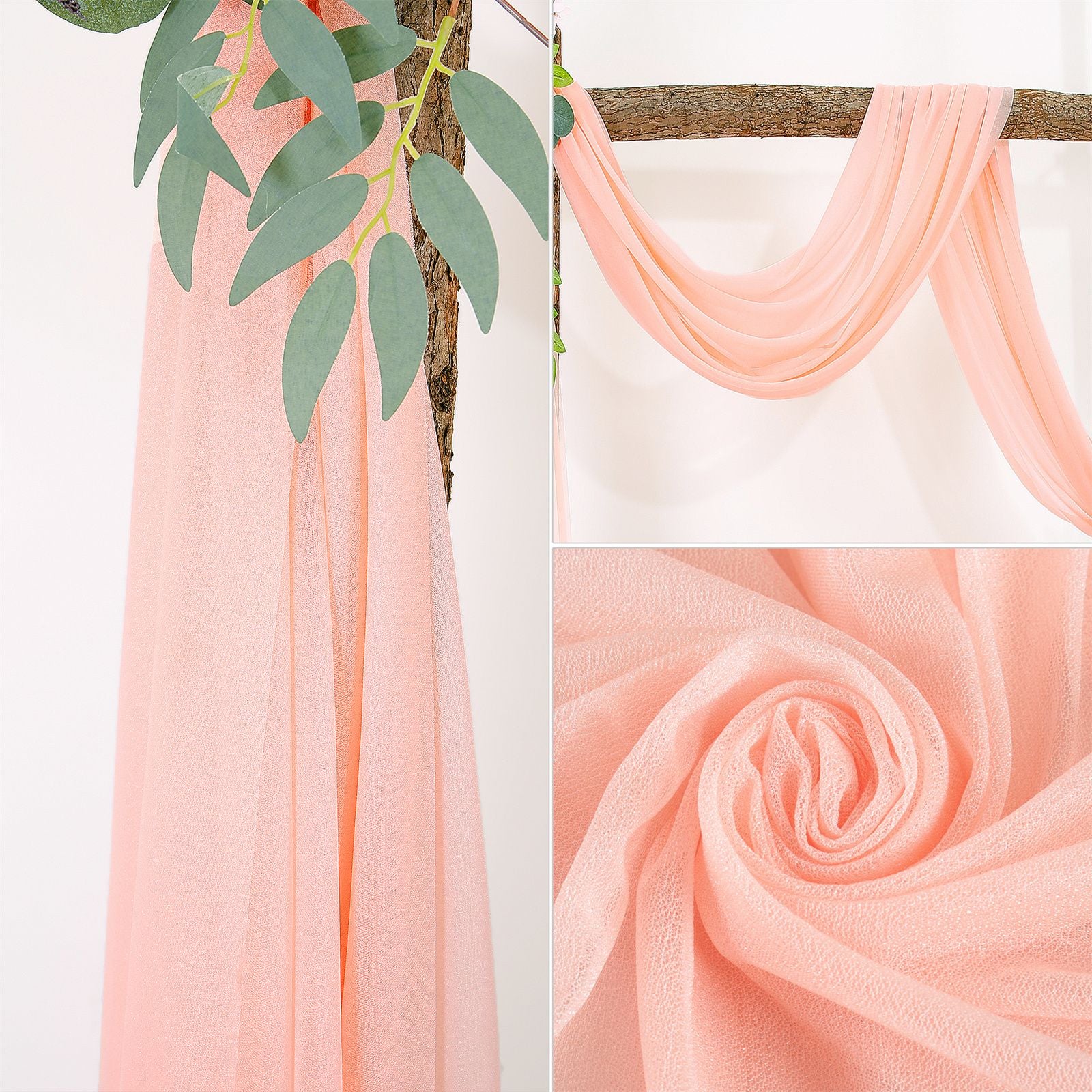 Wedding Arch Drapery Wedding Decoration Arrangement Drapery Arch Background Drapery V1294-YM0523-220329LD05-A
