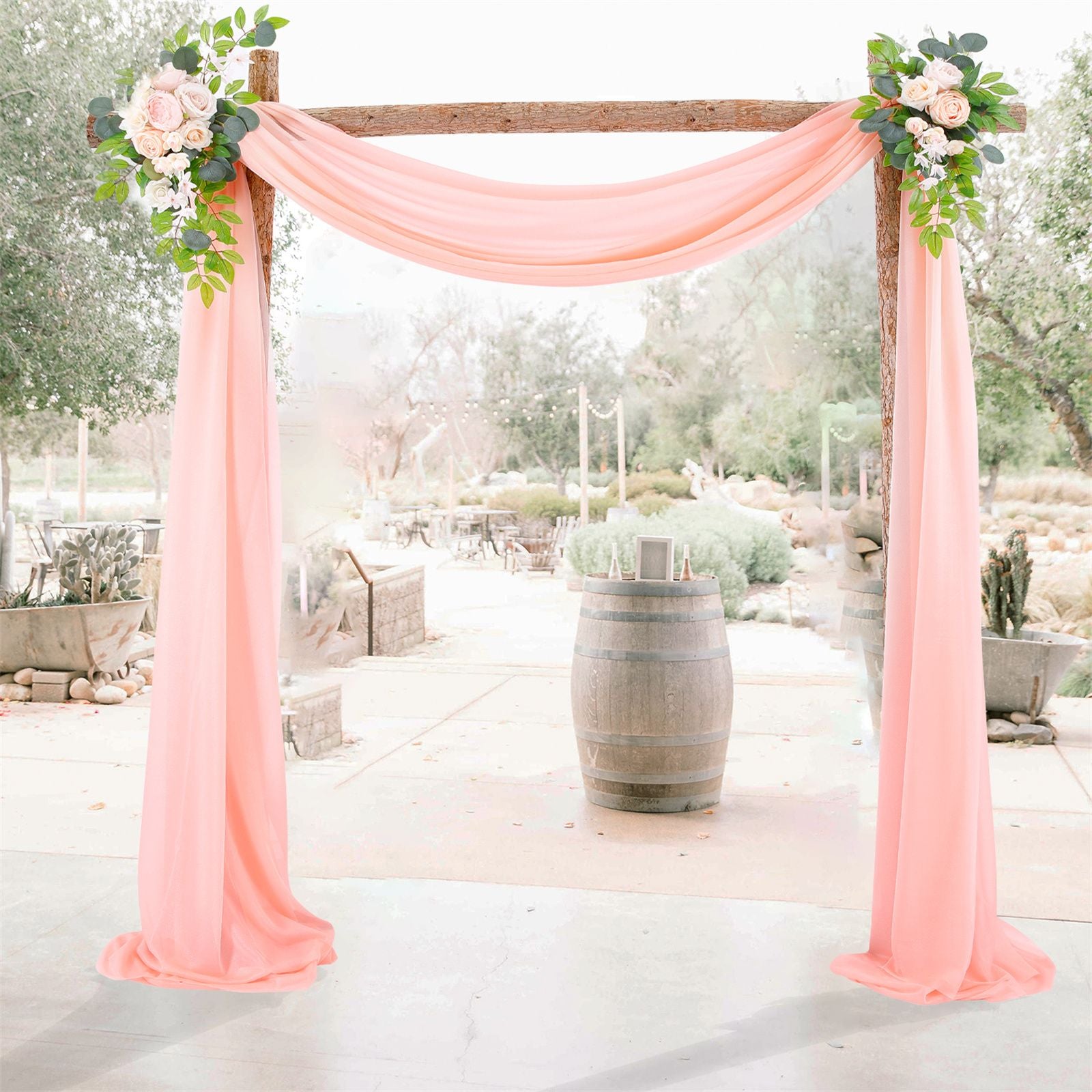 Wedding Arch Drapery Wedding Decoration Arrangement Drapery Arch Background Drapery V1294-YM0523-220329LD05-A