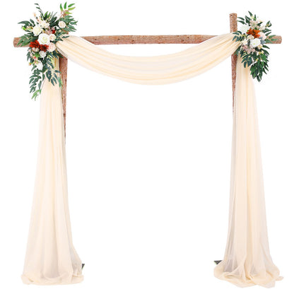 Wedding Arch Drapery Wedding Decoration Arrangement Drapery Arch Background Drapery V1294-YM0523-220329LD05-A