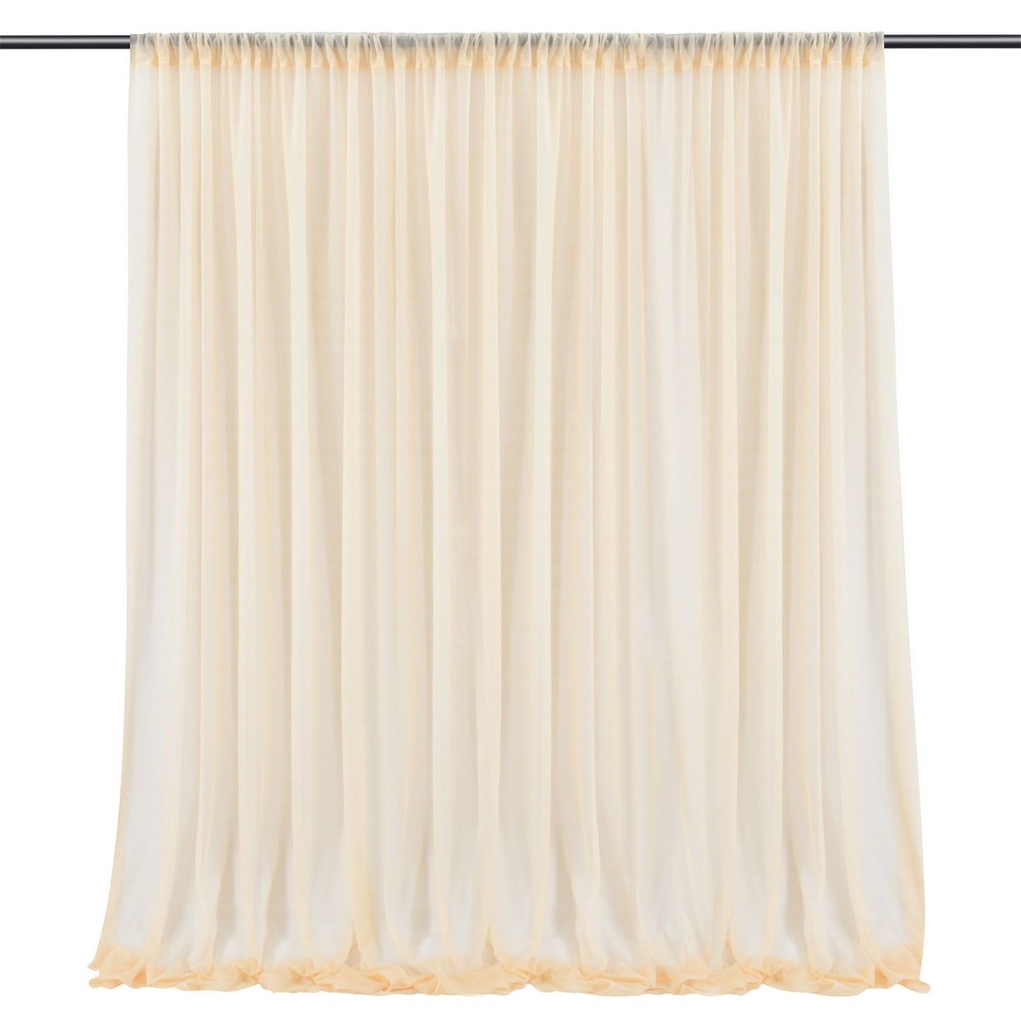 Backdrop Curtain Champagne 1.5x2.15m Yarn Durable Backdrop Drape for Wedding Party V1294-YM0523-220330LD02-4