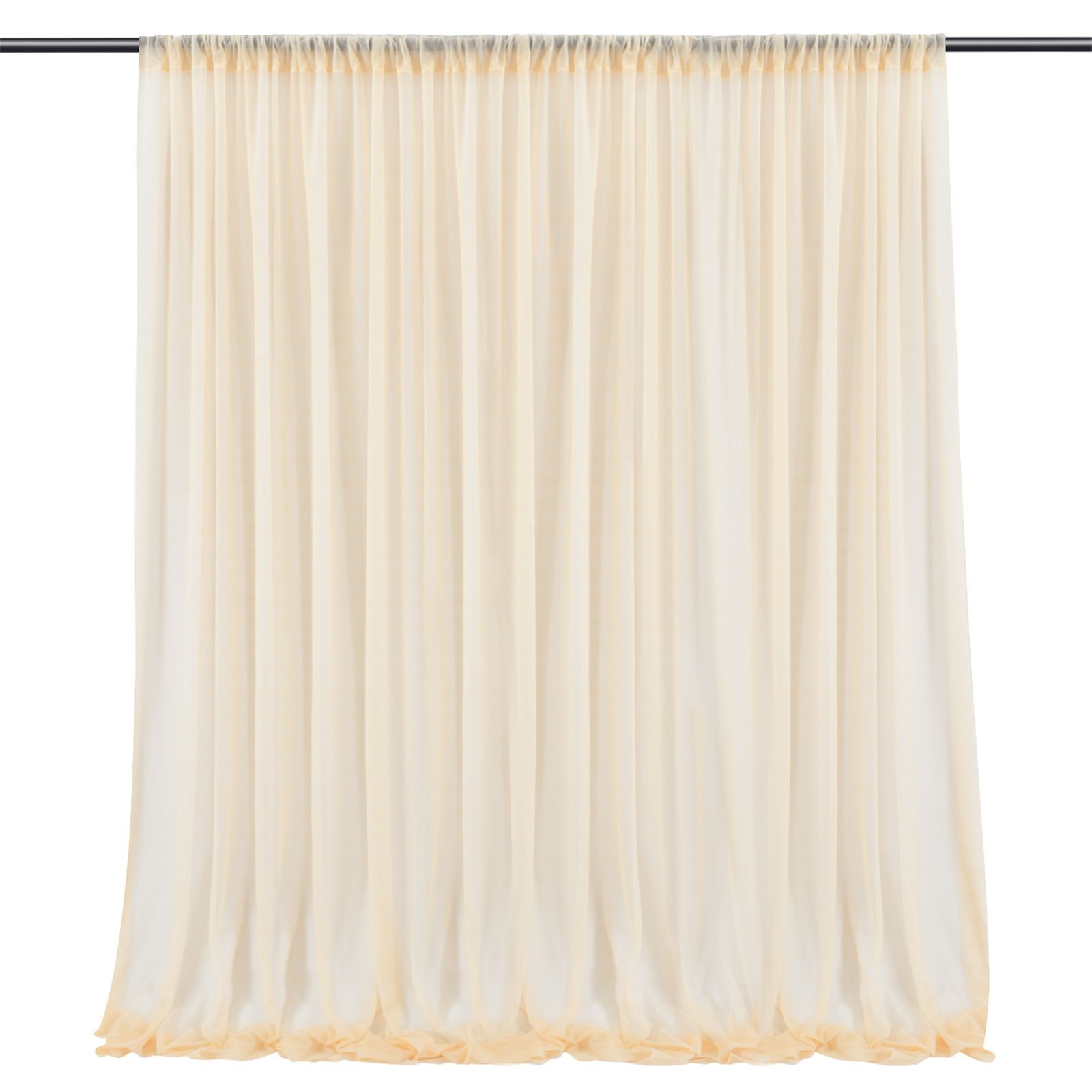 Backdrop Curtain Champagne 1.5x2.15m Yarn Durable Backdrop Drape for Wedding Party V1294-YM0523-220330LD02-4