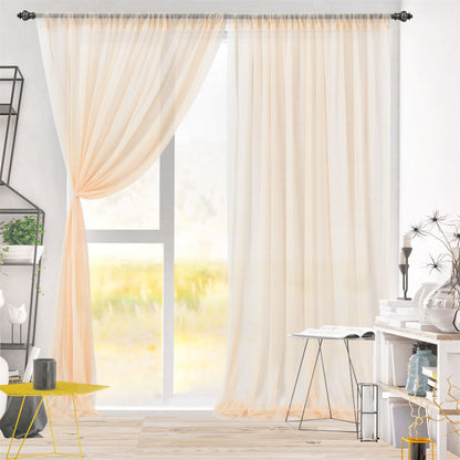 Backdrop Curtain Champagne 1.5x2.15m Yarn Durable Backdrop Drape for Wedding Party V1294-YM0523-220330LD02-4