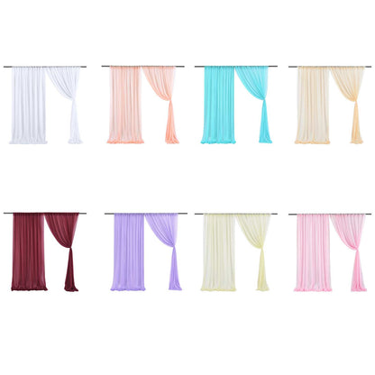 Backdrop Curtain Champagne 1.5x2.15m Yarn Durable Backdrop Drape for Wedding Party V1294-YM0523-220330LD02-4