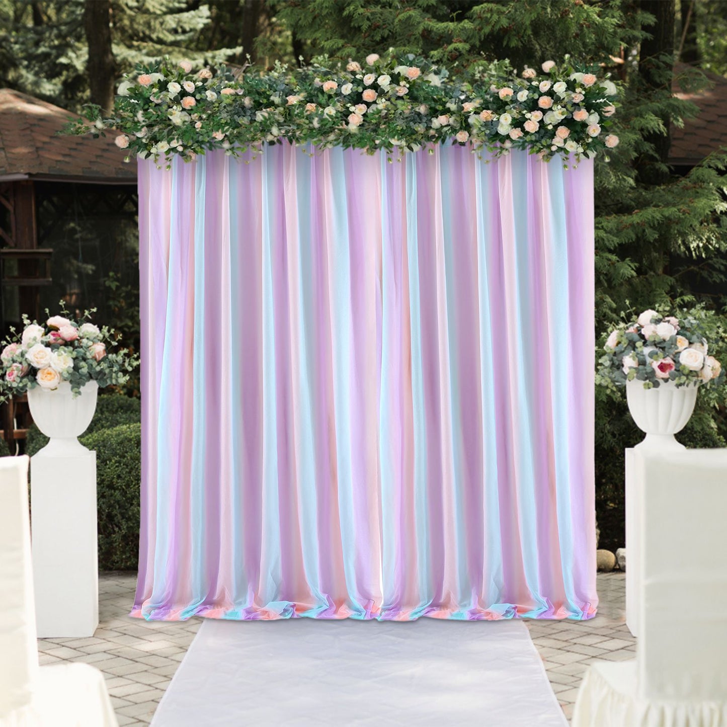 Wedding Arch Draping Fabric Background Decorative Wedding Curtain Wedding Party Props V1294-YM0523-220330LD02-9