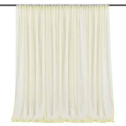 Backdrop Curtain Beige 1.5x2.5m Yarn Durable Backdrop Drape for Wedding Party Photo V1294-YM0523-220330LD04-7