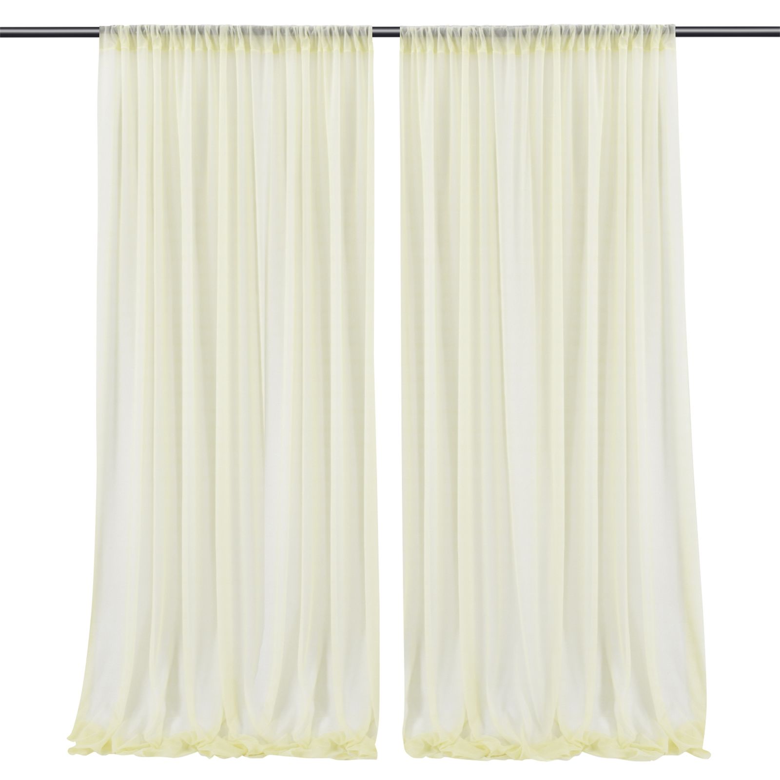 Backdrop Curtain Beige 1.5x2.5m Yarn Durable Backdrop Drape for Wedding Party Photo V1294-YM0523-220330LD04-7