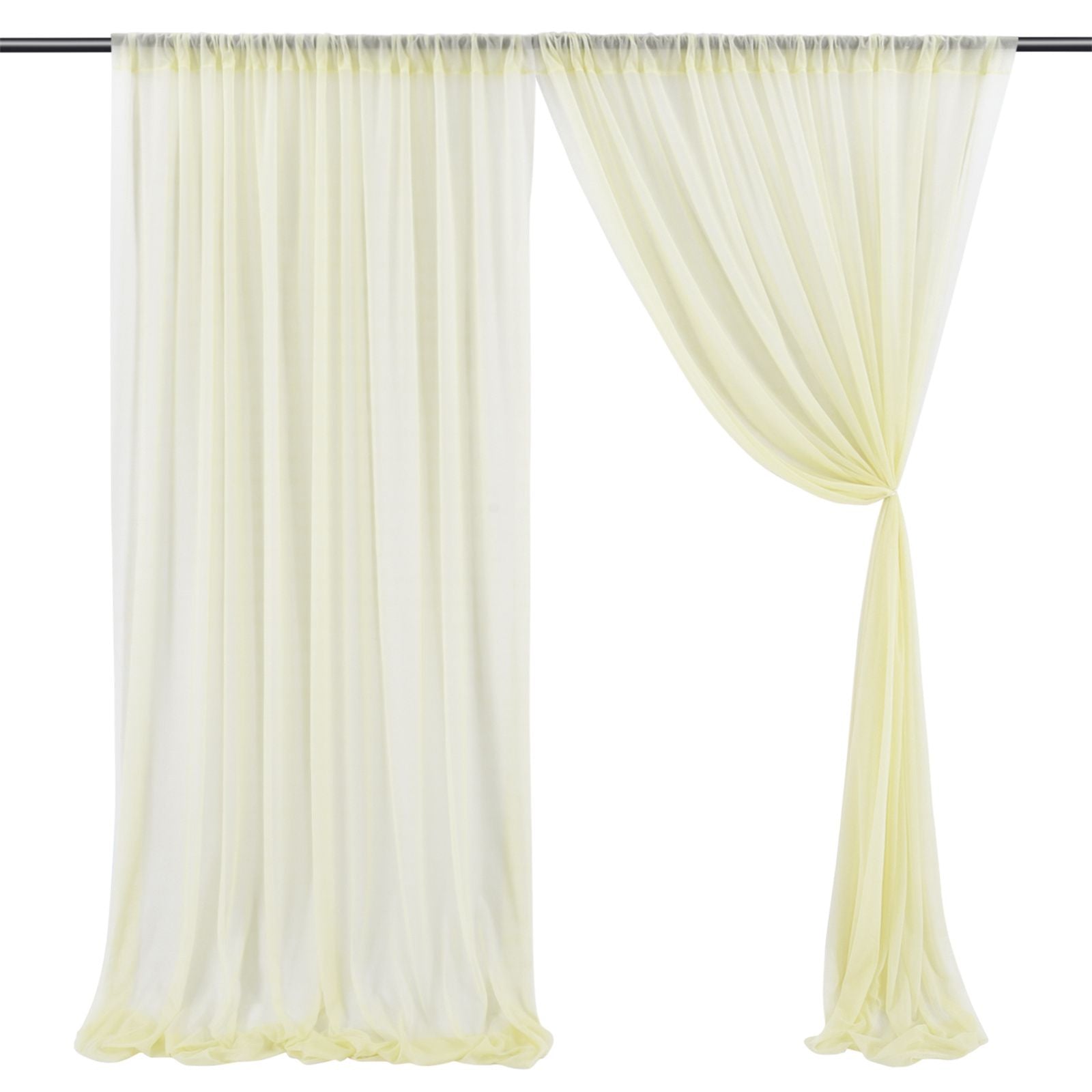 Backdrop Curtain Beige 1.5x2.5m Yarn Durable Backdrop Drape for Wedding Party Photo V1294-YM0523-220330LD04-7