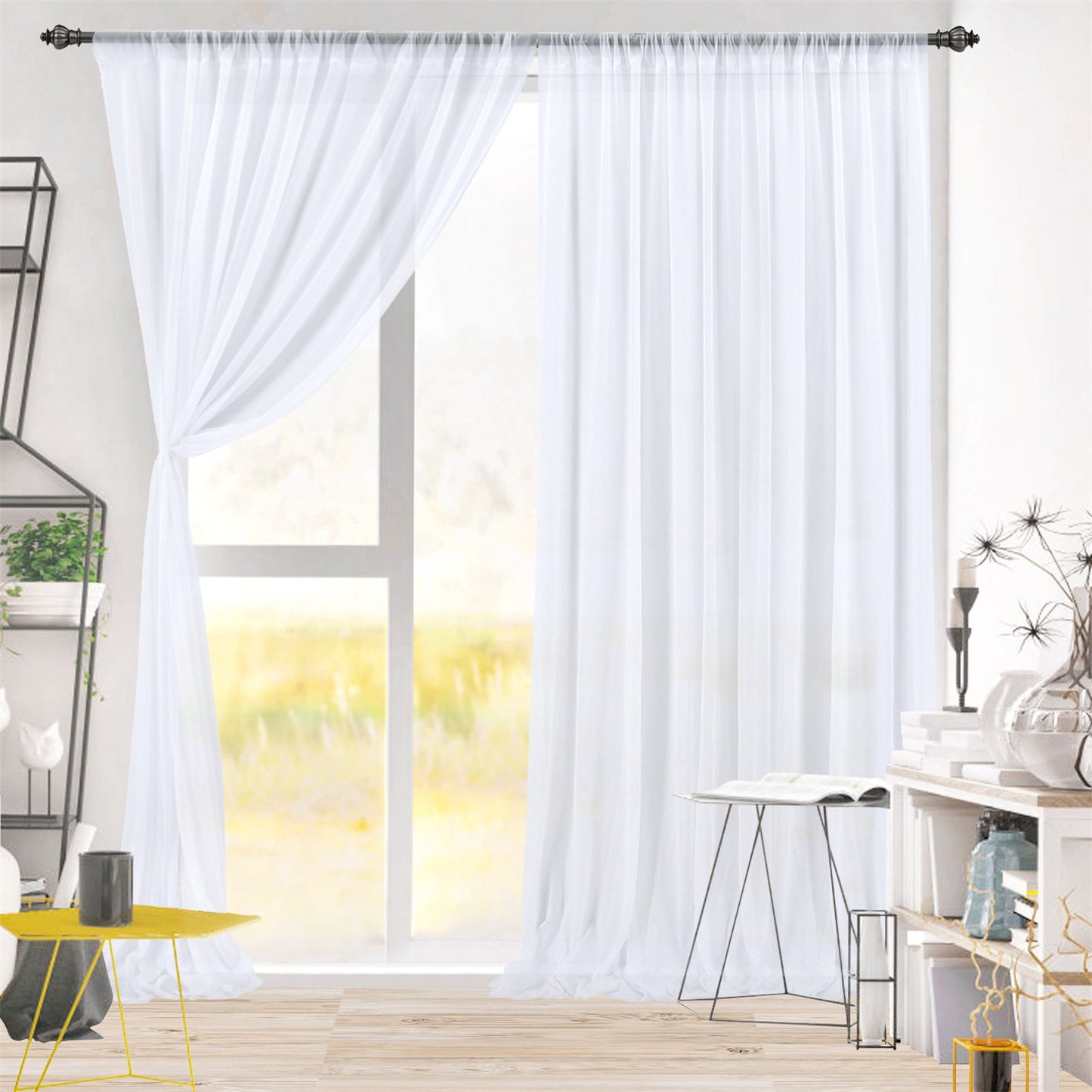 Backdrop Curtain Beige 1.5x2.5m Yarn Durable Backdrop Drape for Wedding Party Photo V1294-YM0523-220330LD04-7
