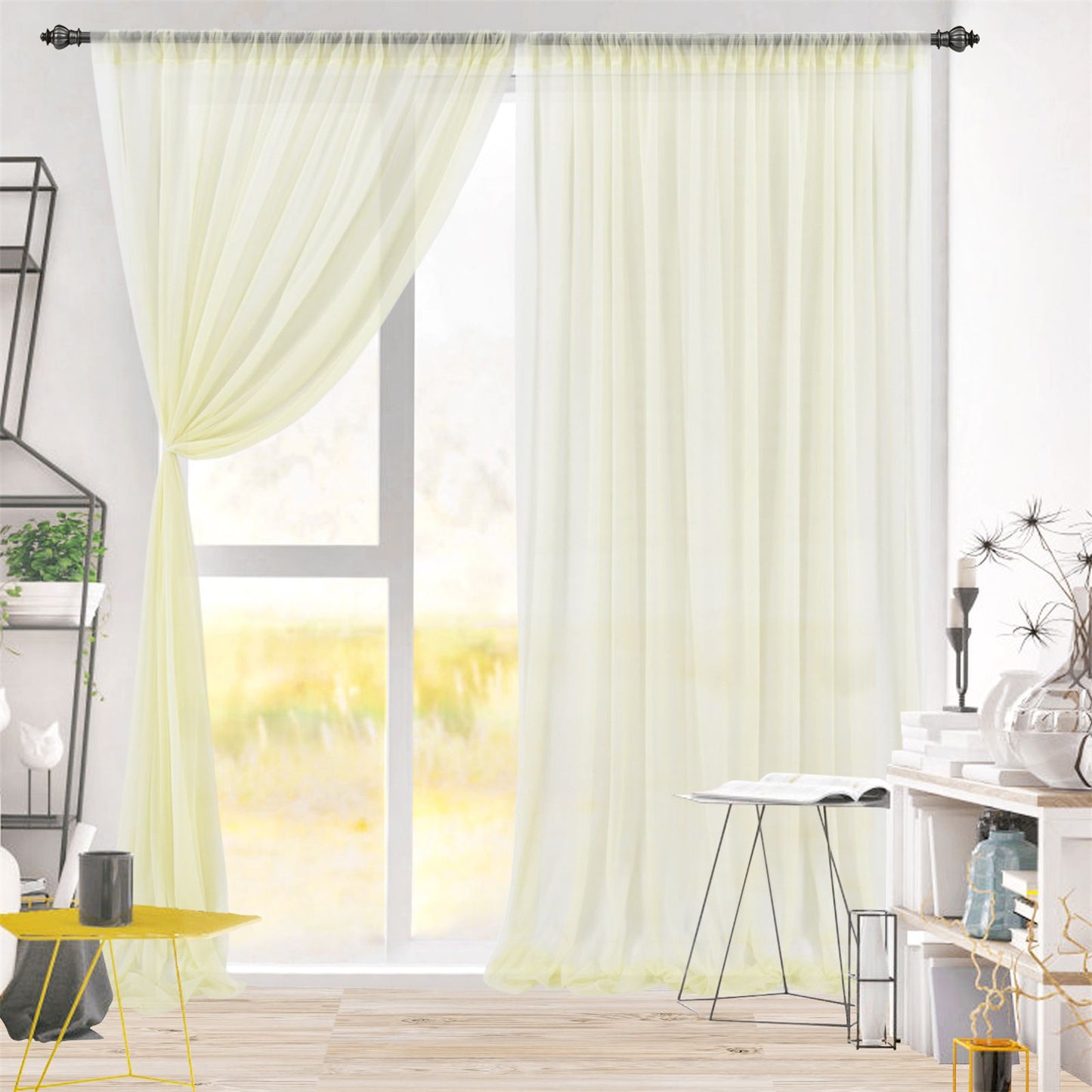 Backdrop Curtain Beige 1.5x2.5m Yarn Durable Backdrop Drape for Wedding Party Photo V1294-YM0523-220330LD04-7