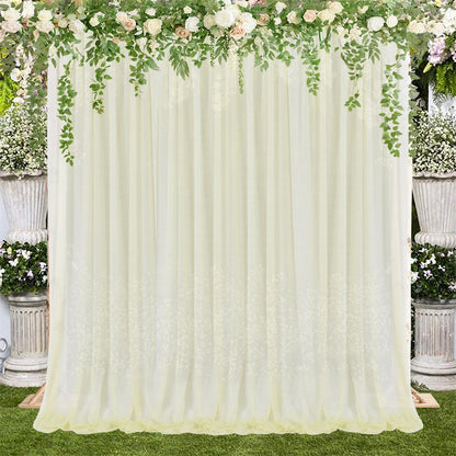 Backdrop Curtain Beige 1.5x2.5m Yarn Durable Backdrop Drape for Wedding Party Photo V1294-YM0523-220330LD04-7
