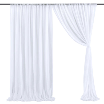 Backdrop Curtain Beige 1.5x2.5m Yarn Durable Backdrop Drape for Wedding Party Photo V1294-YM0523-220330LD04-7