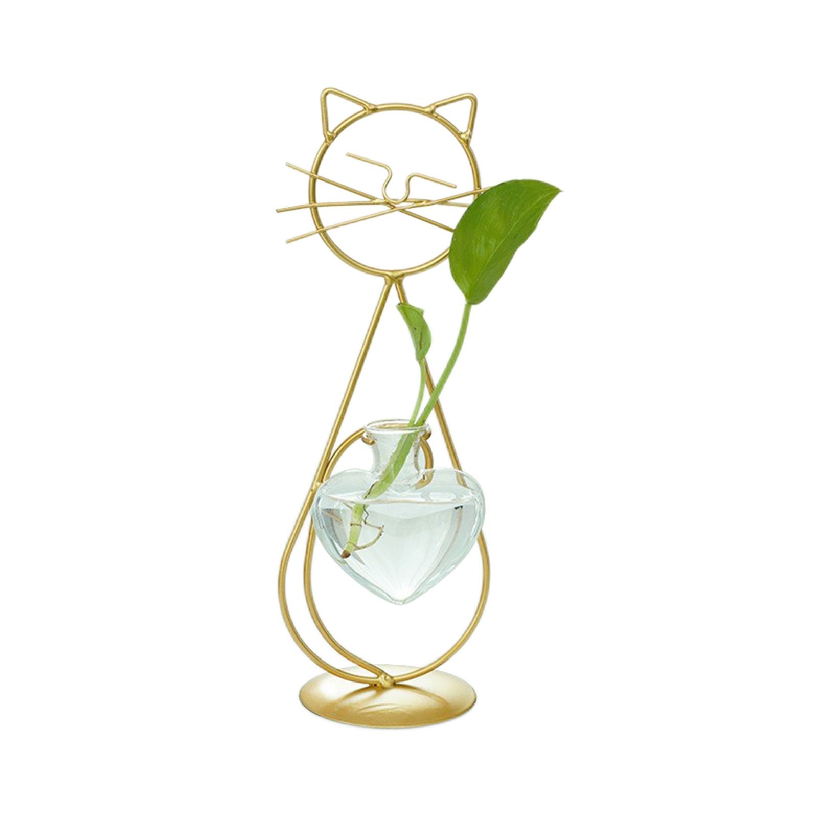 Simple Cat Iron Flower Ware Hydroponic Flower Arrangement Vase V1294-YM0523-220331WD01-4