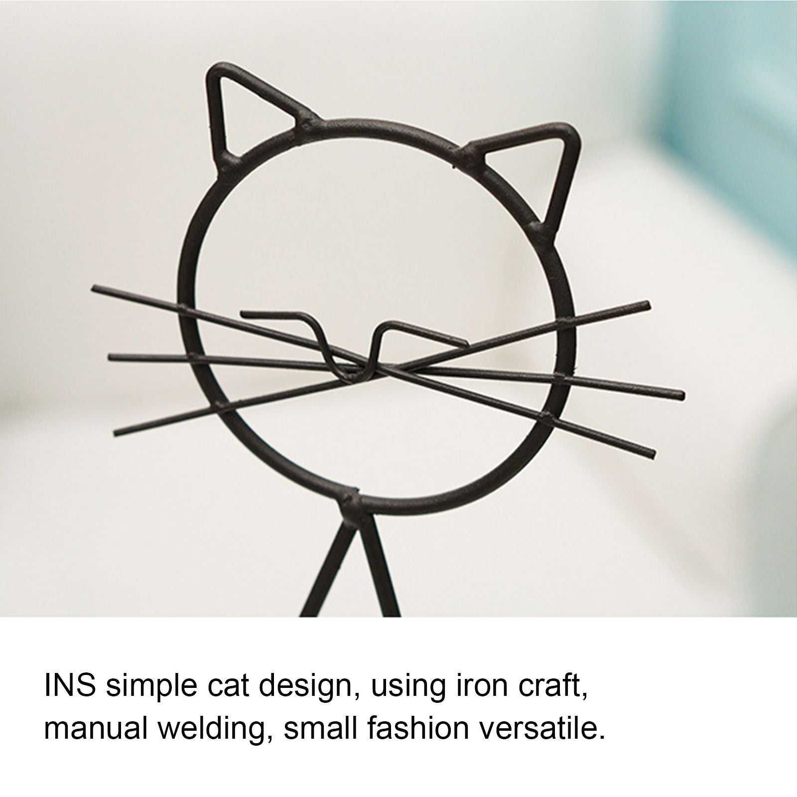 Simple Cat Iron Flower Ware Hydroponic Flower Arrangement Vase V1294-YM0523-220331WD01-4
