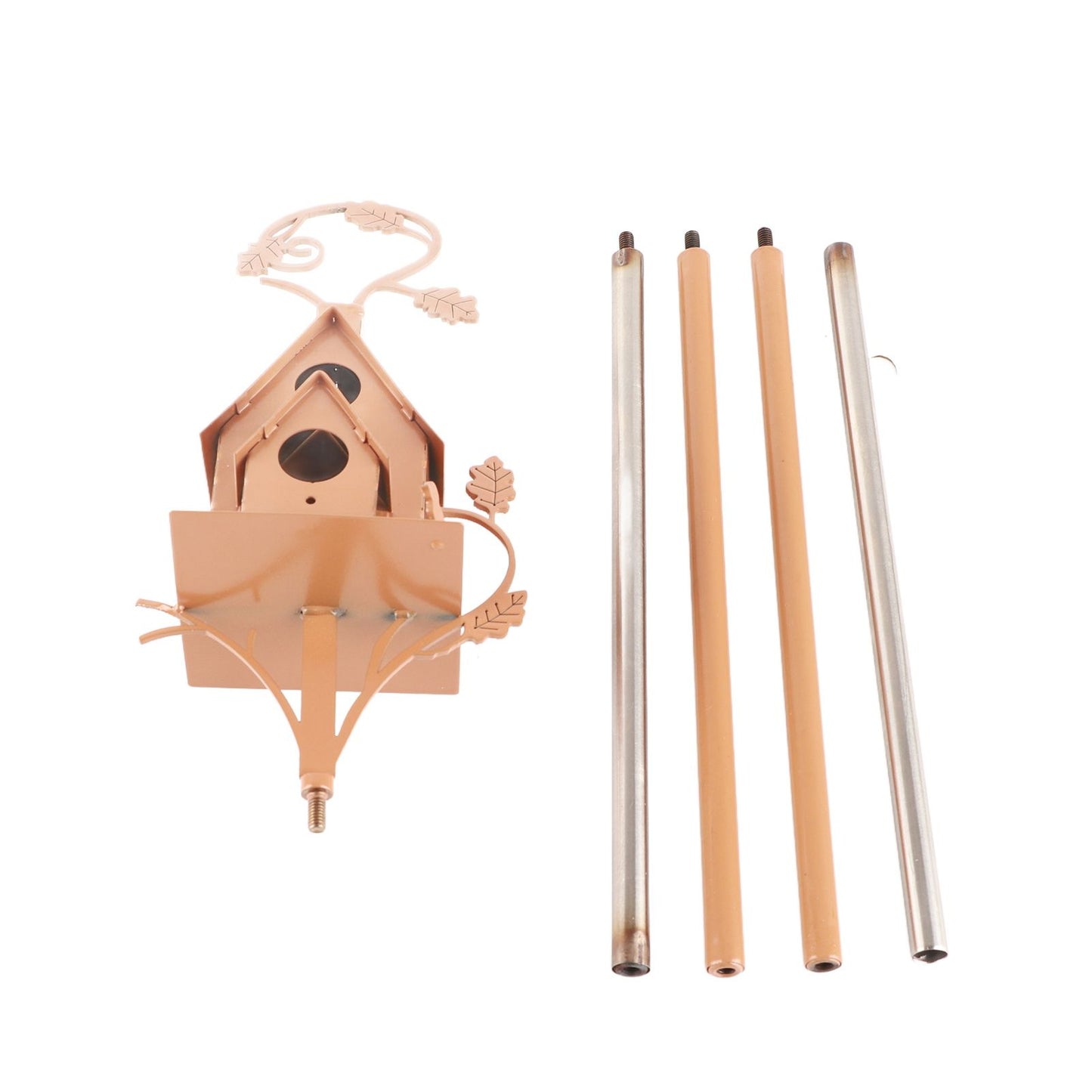 Birdhouse Garden Stakes Abstract And Traditional Style Birdhouse Garden Stakes V1294-YM0523-220404ZH03-4