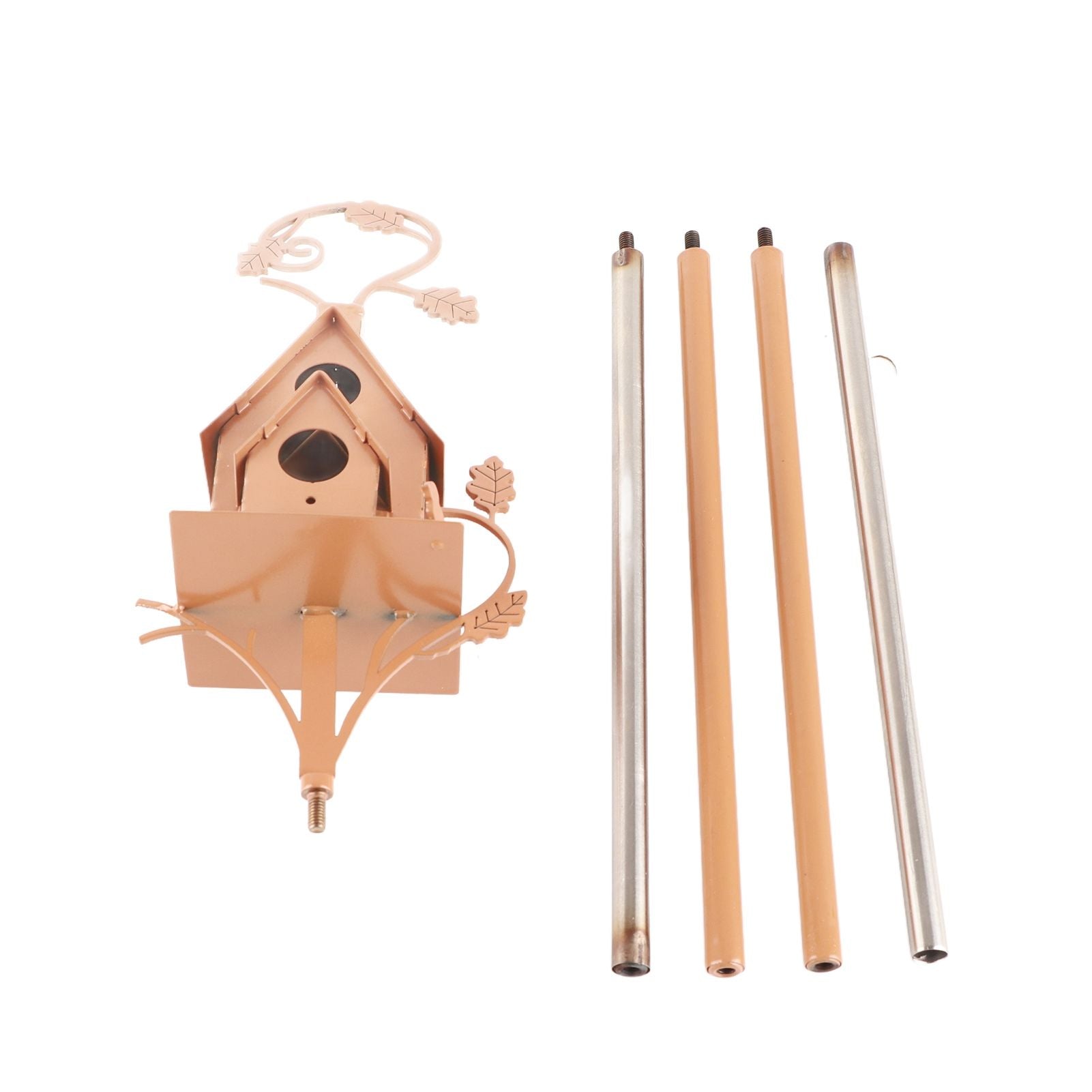 Birdhouse Garden Stakes Abstract And Traditional Style Birdhouse Garden Stakes V1294-YM0523-220404ZH03-4