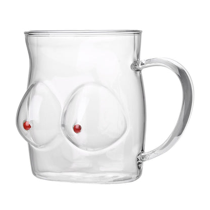 Glass Coffee Mug 480ml Large Capacity Glass Household Milk Juice Breakfast Cup with Handle V1294-YM0523-220406TW05