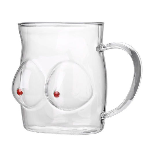 Glass Coffee Mug 480ml Large Capacity Glass Household Milk Juice Breakfast Cup with Handle V1294-YM0523-220406TW05