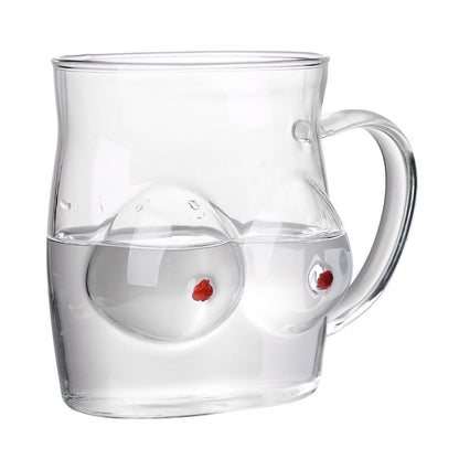 Glass Coffee Mug 480ml Large Capacity Glass Household Milk Juice Breakfast Cup with Handle V1294-YM0523-220406TW05