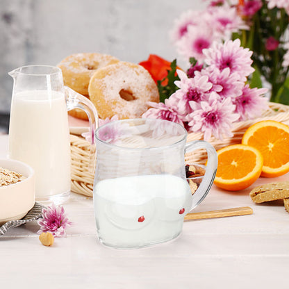 Glass Coffee Mug 480ml Large Capacity Glass Household Milk Juice Breakfast Cup with Handle V1294-YM0523-220406TW05