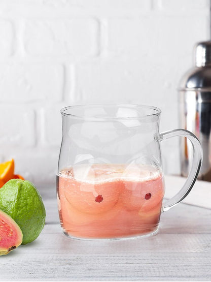 Glass Coffee Mug 480ml Large Capacity Glass Household Milk Juice Breakfast Cup with Handle V1294-YM0523-220406TW05