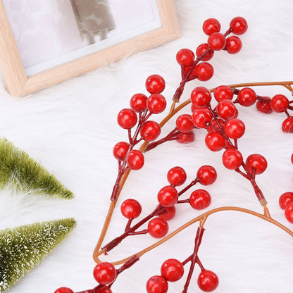 Artificial Berry Rattan with Black Berries Christmas Decoration Rattan for Mantelpiece Stair Handrail V1294-YM0523-220406TW08-1