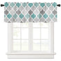 Window Top Curtain Fashion Printing Light Blocking Valance Short Curtain for Home Use 137x45cm V1294-YM0523-220409CY16-2