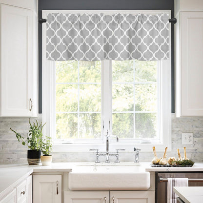 Window Top Curtain Fashion Printing Light Blocking Valance Short Curtain for Home Use 137x45cm V1294-YM0523-220409CY16-2