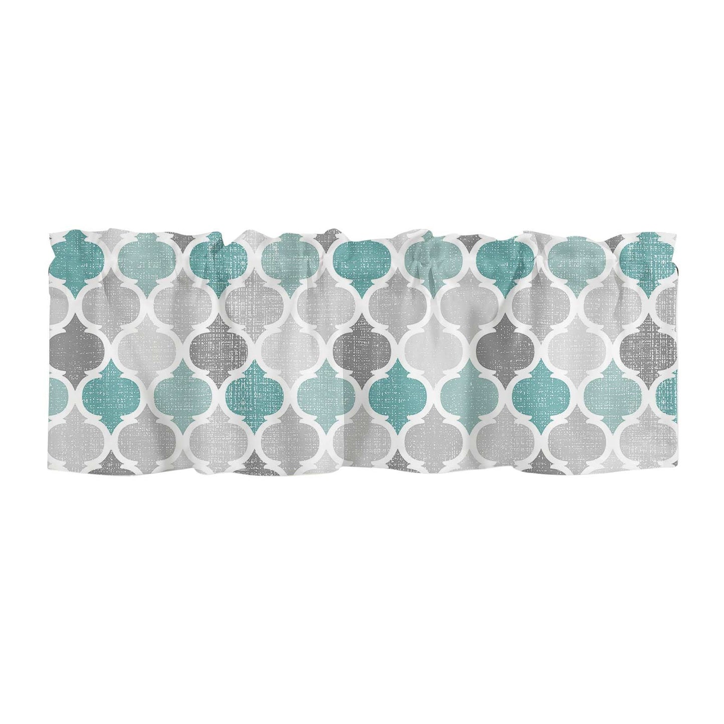 Window Top Curtain Fashion Printing Light Blocking Valance Short Curtain for Home Use 137x45cm V1294-YM0523-220409CY16-2