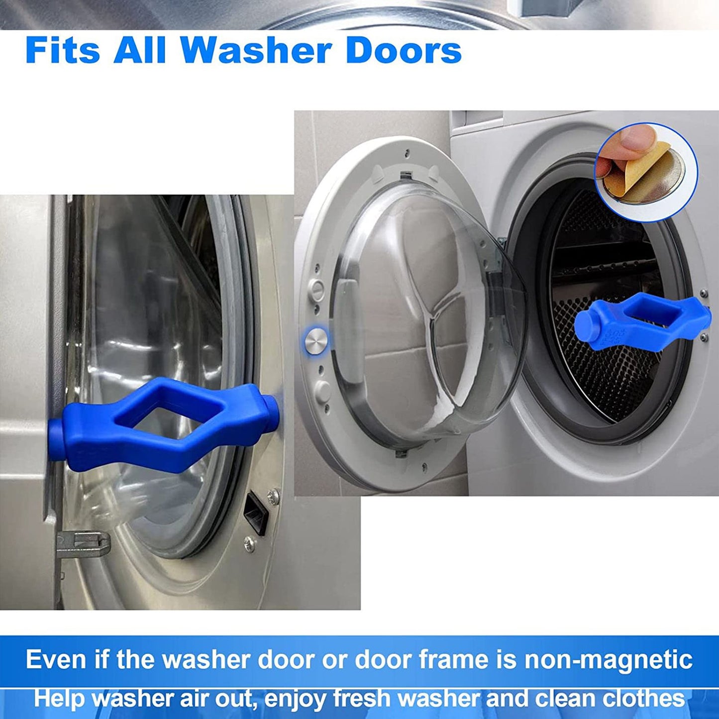 Front Load Washer Door Prop Mouth Shape Strong Magnet Washer Door Stop Prop for Home V1294-YM0523-220411ZH04-2