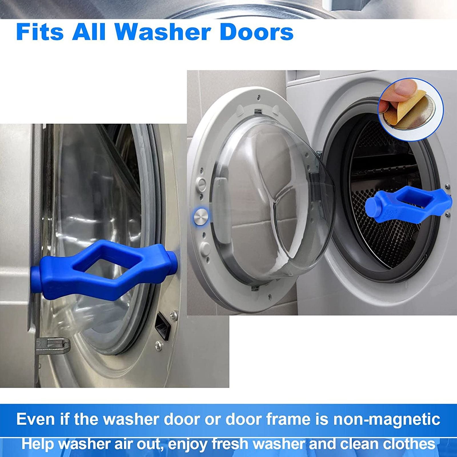 Front Load Washer Door Prop Mouth Shape Strong Magnet Washer Door Stop Prop for Home V1294-YM0523-220411ZH04-2