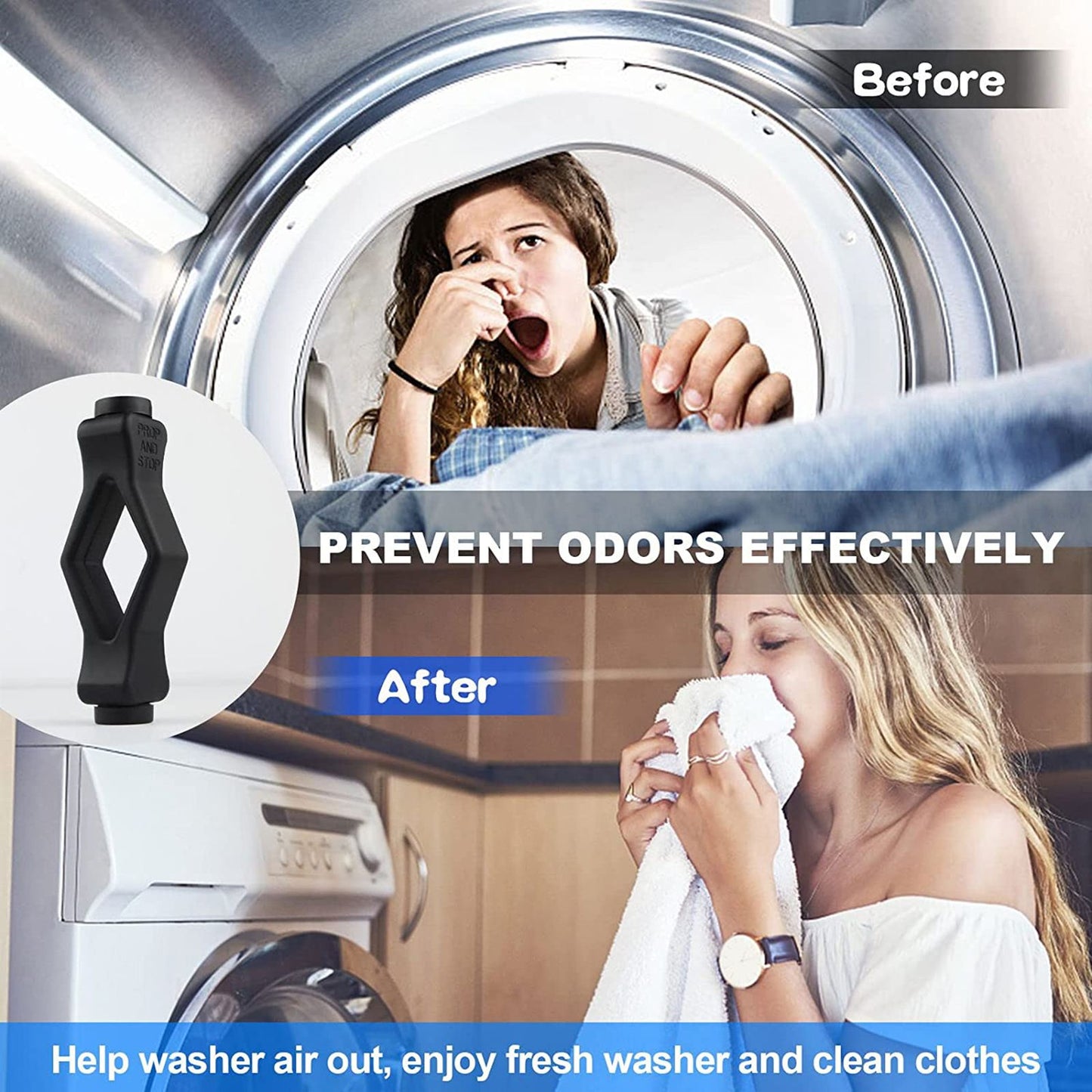 Front Load Washer Door Prop Mouth Shape Strong Magnet Washer Door Stop Prop for Home V1294-YM0523-220411ZH04-2