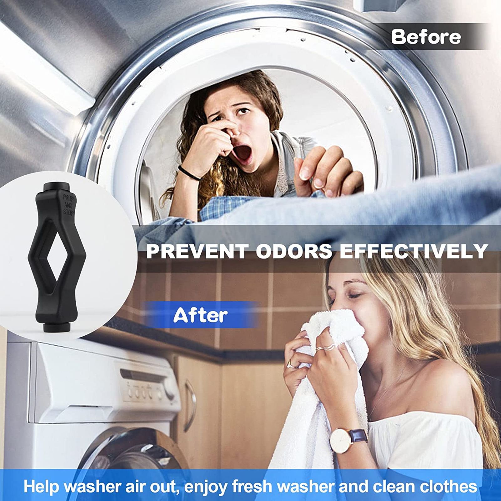 Front Load Washer Door Prop Mouth Shape Strong Magnet Washer Door Stop Prop for Home V1294-YM0523-220411ZH04-2