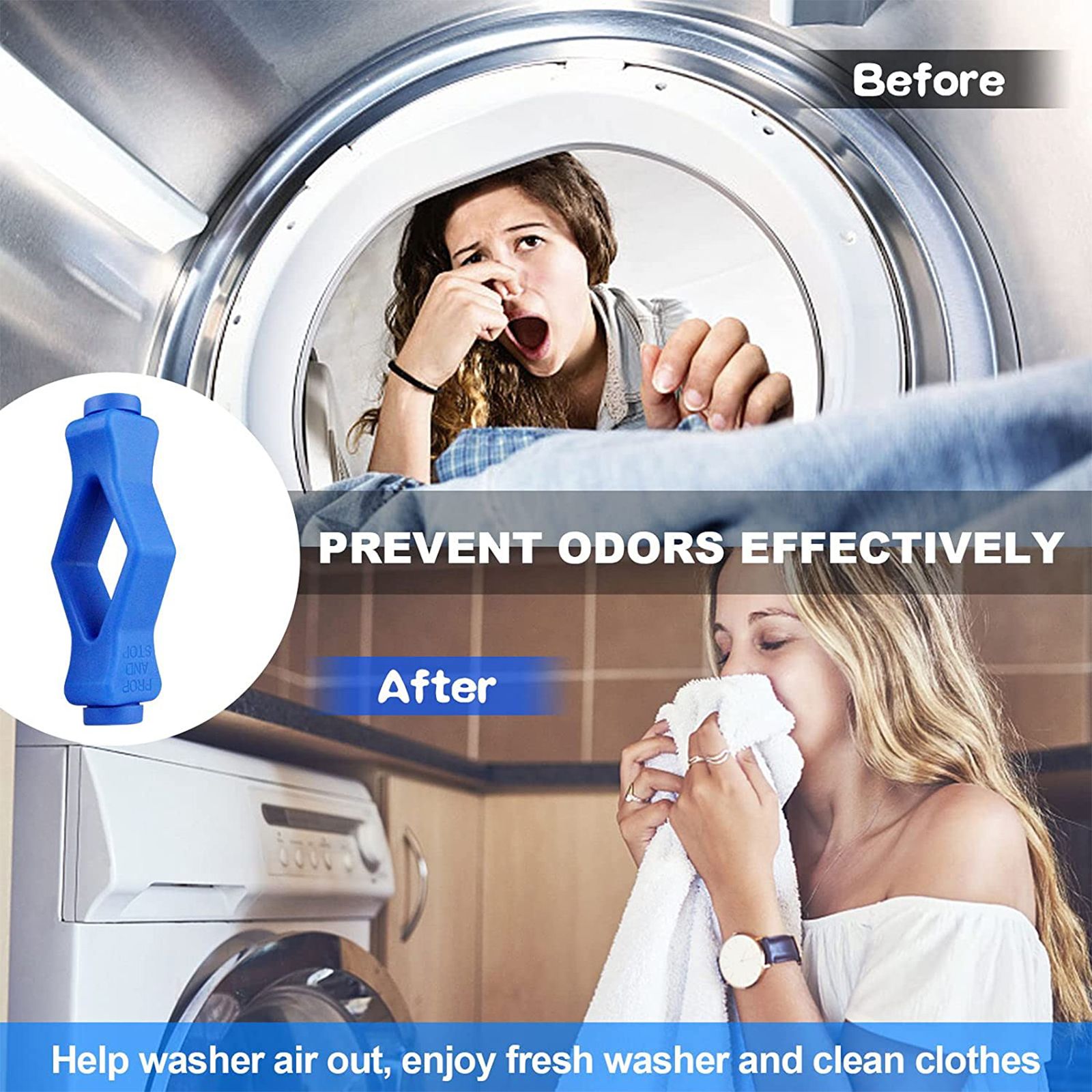 Front Load Washer Door Prop Mouth Shape Strong Magnet Washer Door Stop Prop for Home V1294-YM0523-220411ZH04-2