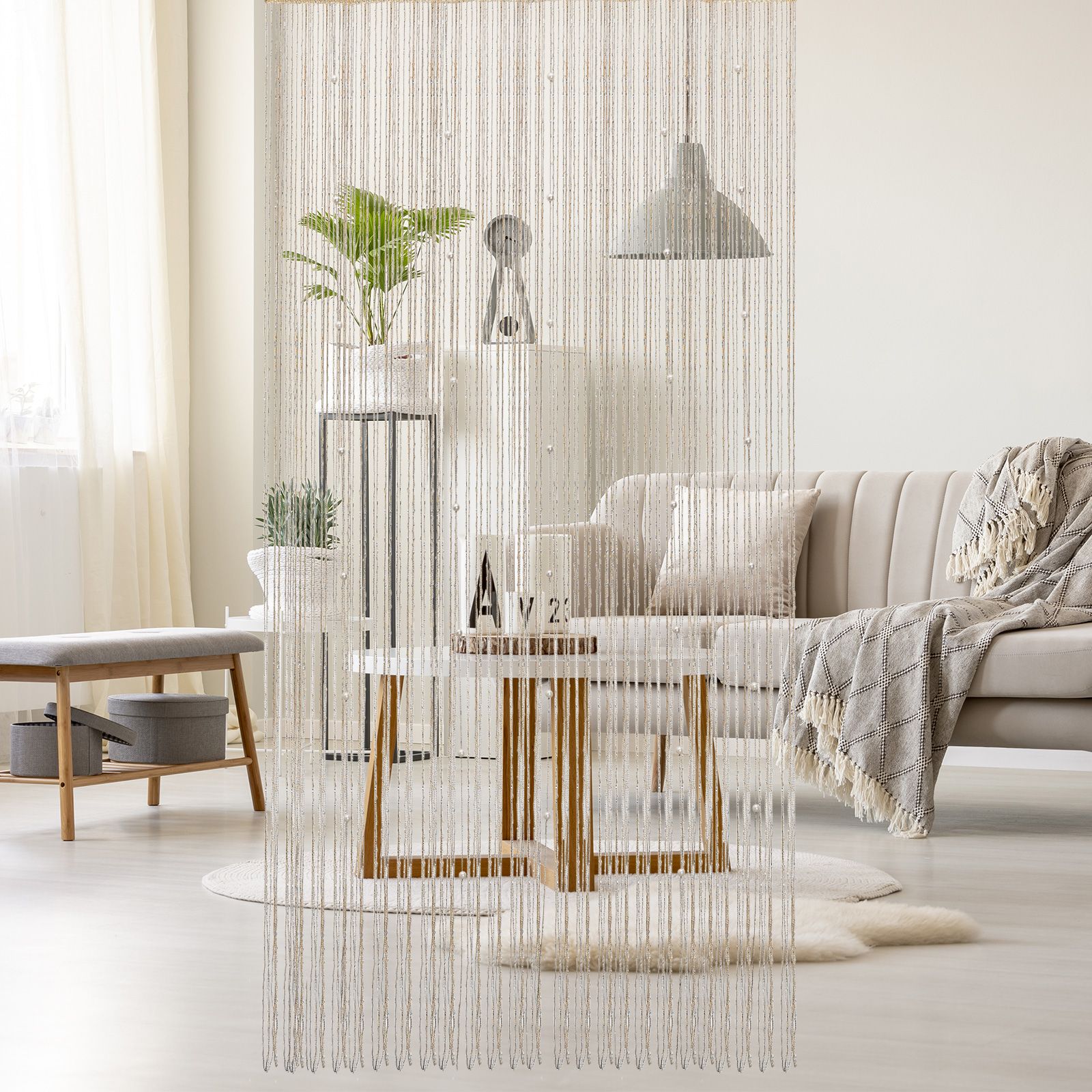 Door Bead Curtain Room Divide Beaded Door String Curtain 1x2m Home Decoration V1294-YM0523-220413TW02-1
