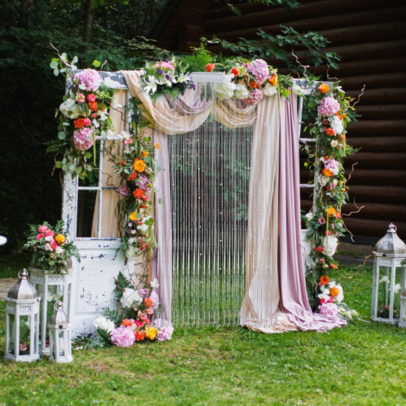 Door Bead Curtain Room Divide Beaded Door String Curtain 1x2m Home Decoration V1294-YM0523-220413TW02-1