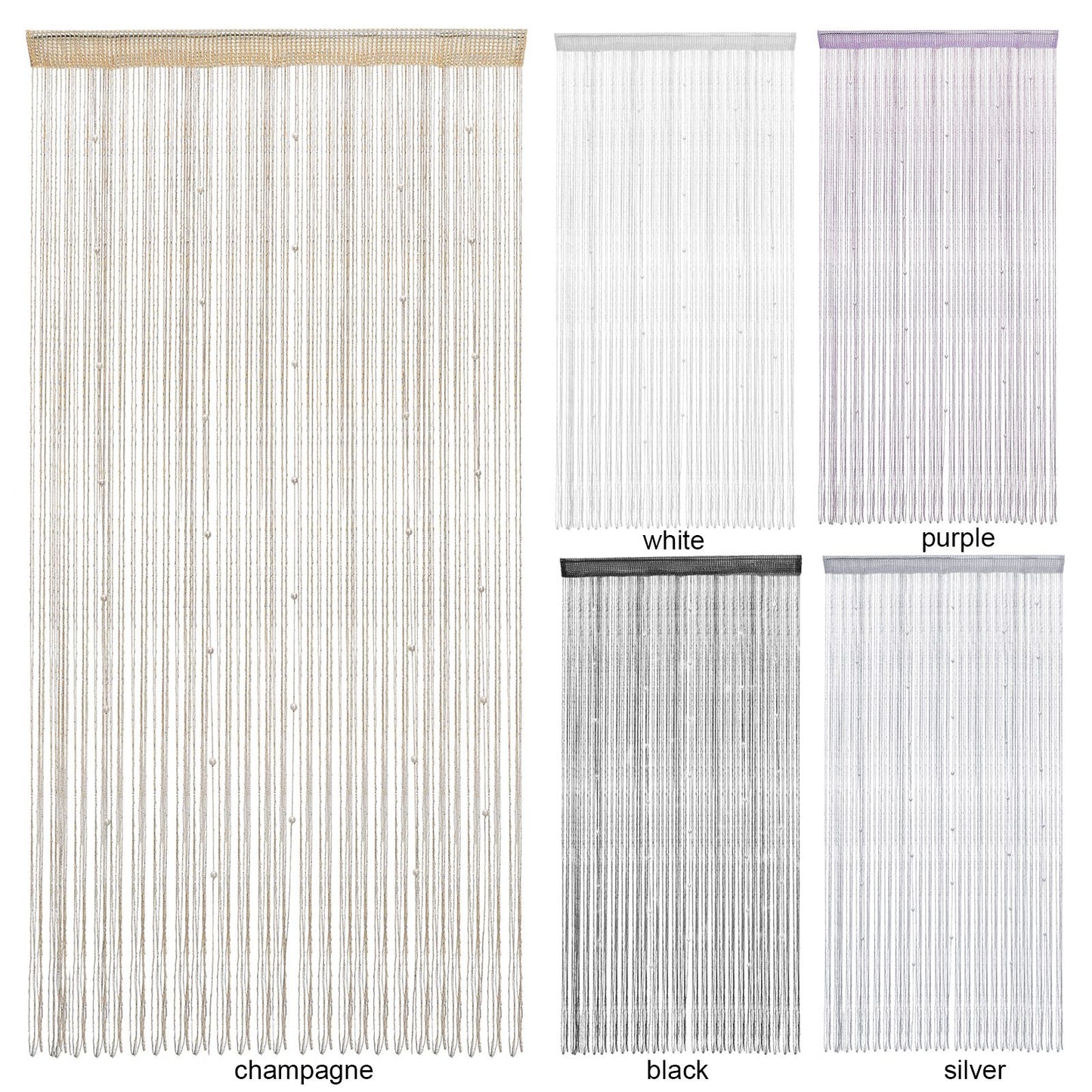 Door Bead Curtain Room Divide Beaded Door String Curtain 1x2m Home Decoration V1294-YM0523-220413TW02-1