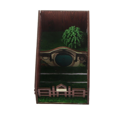 Bookshelf Insert Decoration Wood Miniature Gnome Cave Garden Bookshelf Insert Gift for Movie Fan V1294-YM0523-220414ZH02