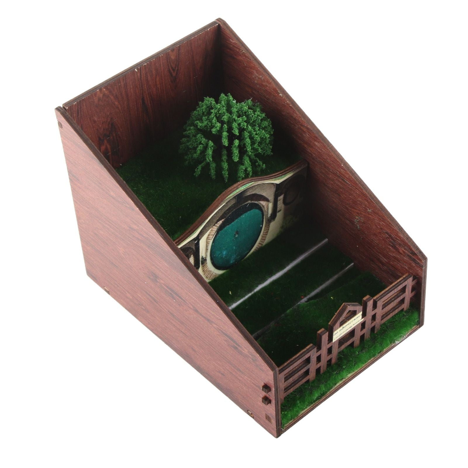 Bookshelf Insert Decoration Wood Miniature Gnome Cave Garden Bookshelf Insert Gift for Movie Fan V1294-YM0523-220414ZH02