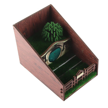 Bookshelf Insert Decoration Wood Miniature Gnome Cave Garden Bookshelf Insert Gift for Movie Fan V1294-YM0523-220414ZH02