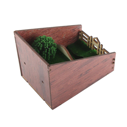 Bookshelf Insert Decoration Wood Miniature Gnome Cave Garden Bookshelf Insert Gift for Movie Fan V1294-YM0523-220414ZH02