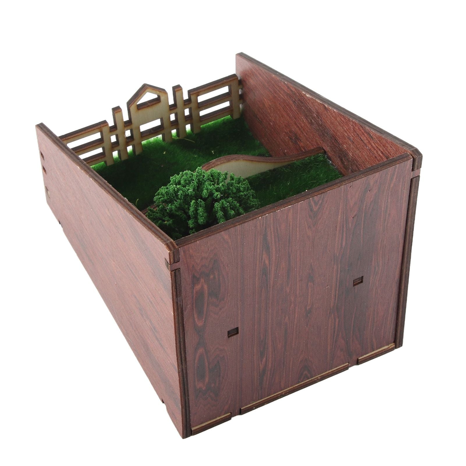 Bookshelf Insert Decoration Wood Miniature Gnome Cave Garden Bookshelf Insert Gift for Movie Fan V1294-YM0523-220414ZH02