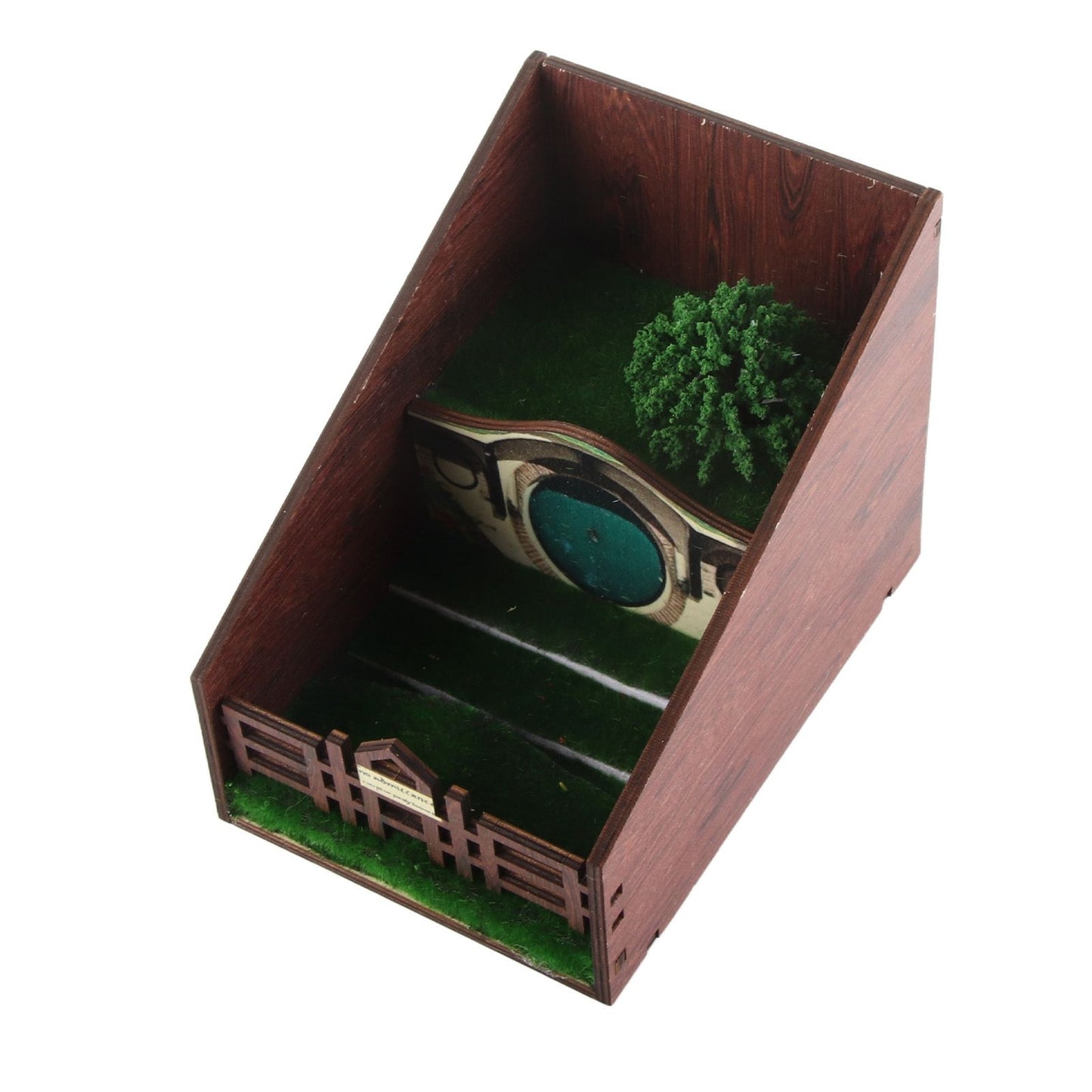 Bookshelf Insert Decoration Wood Miniature Gnome Cave Garden Bookshelf Insert Gift for Movie Fan V1294-YM0523-220414ZH02