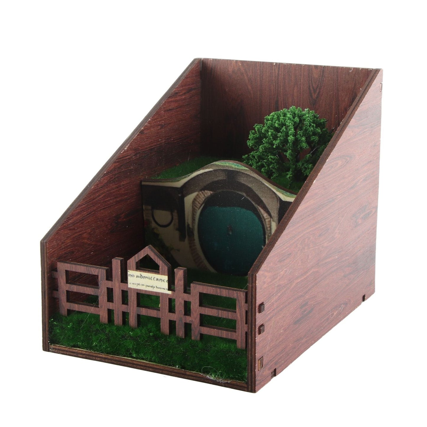 Bookshelf Insert Decoration Wood Miniature Gnome Cave Garden Bookshelf Insert Gift for Movie Fan V1294-YM0523-220414ZH02