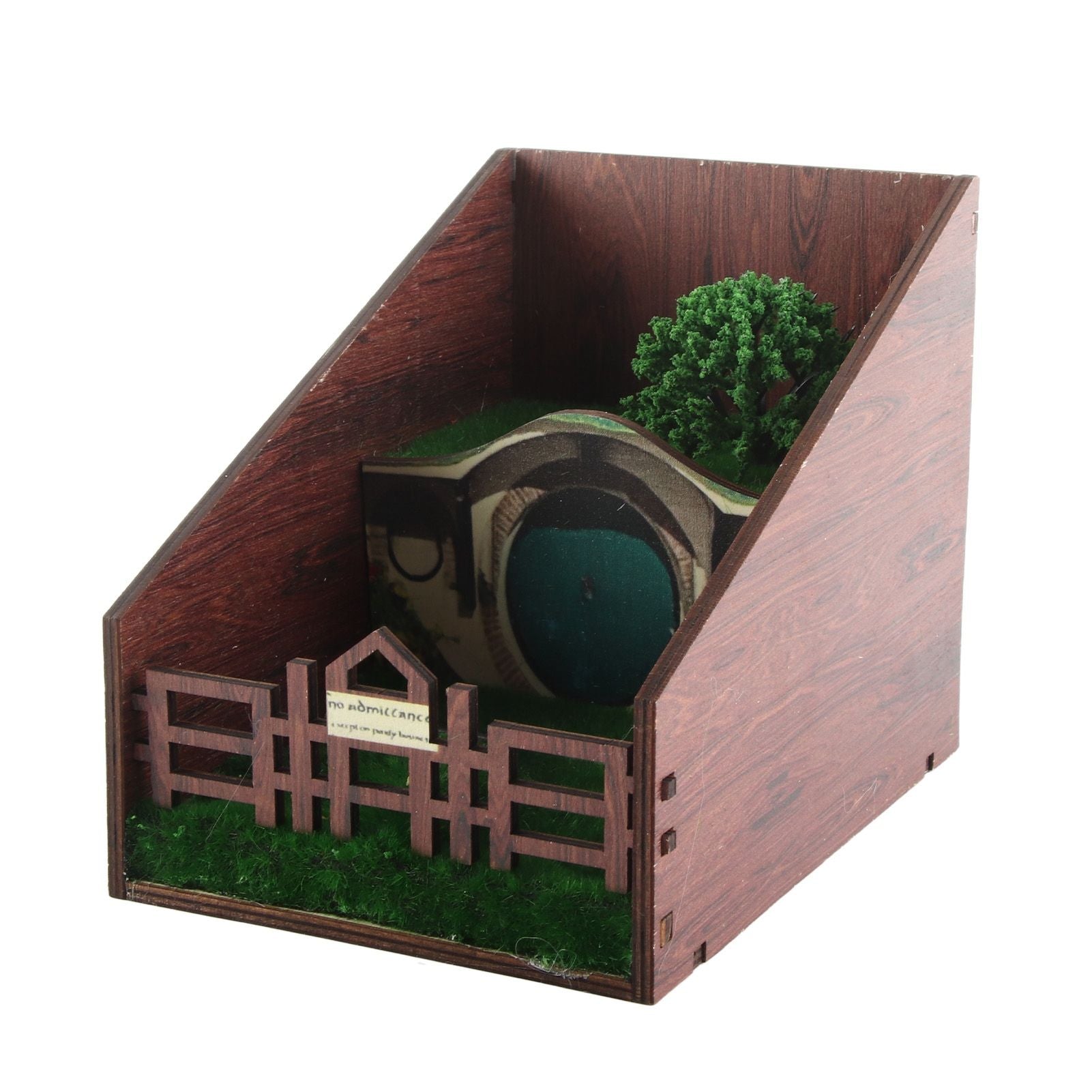 Bookshelf Insert Decoration Wood Miniature Gnome Cave Garden Bookshelf Insert Gift for Movie Fan V1294-YM0523-220414ZH02