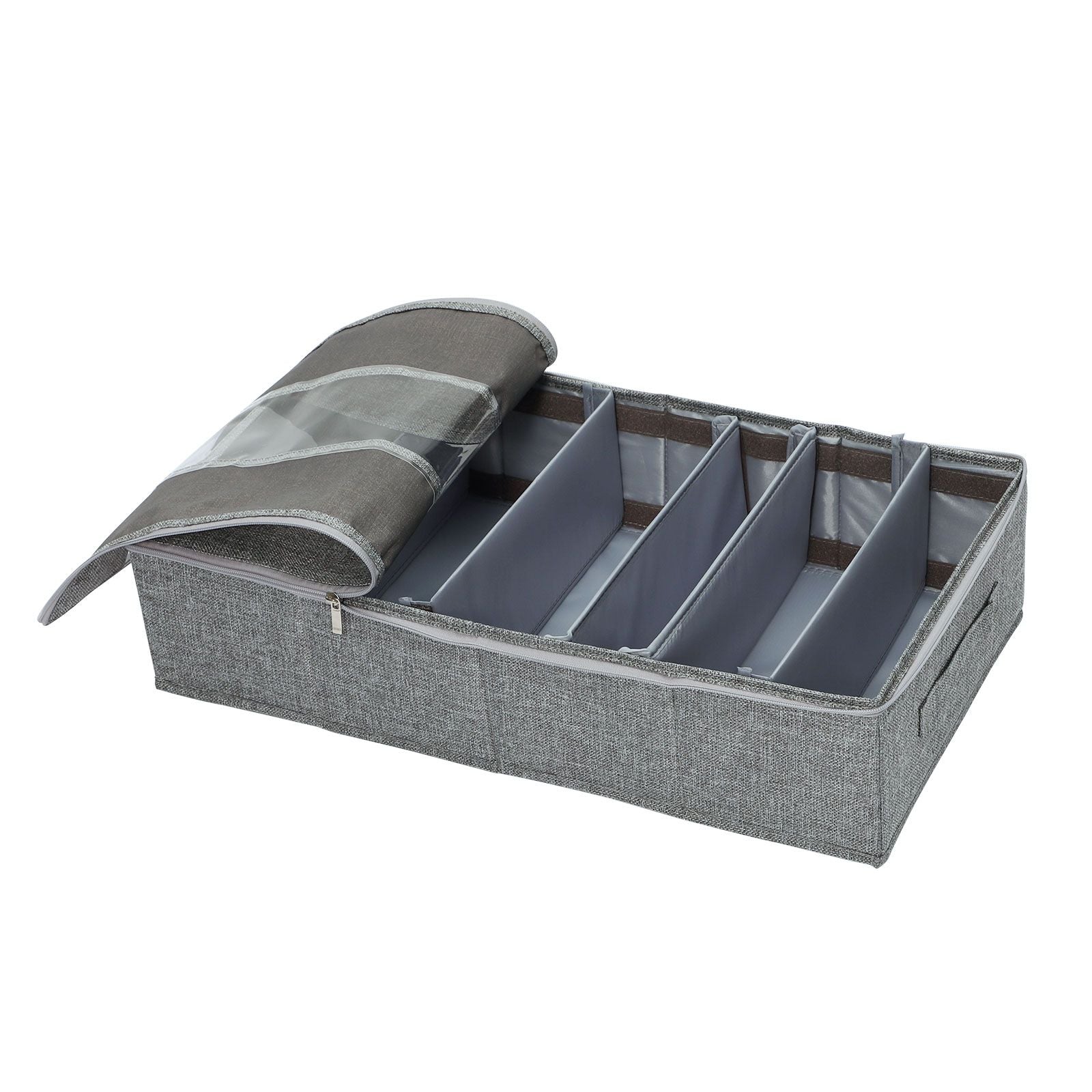 Washable Cotton Linen Six Grid Shoe Box V1294-YM0523-220420CY34