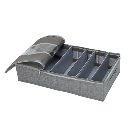 Washable Cotton Linen Six Grid Shoe Box V1294-YM0523-220420CY34