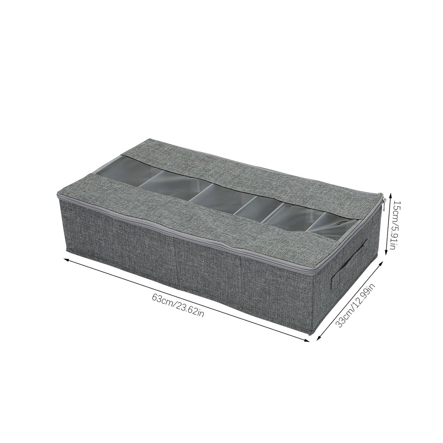 Washable Cotton Linen Six Grid Shoe Box V1294-YM0523-220420CY34