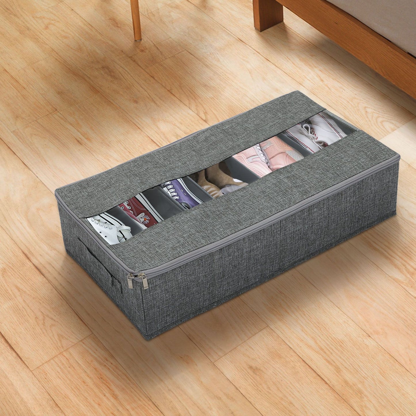 Washable Cotton Linen Six Grid Shoe Box V1294-YM0523-220420CY34
