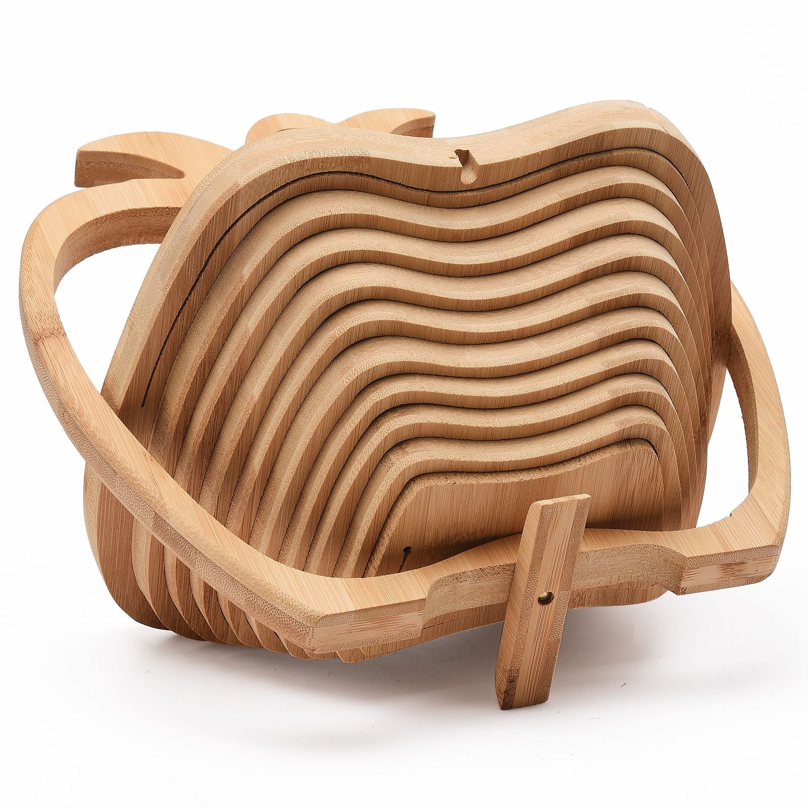 Bamboo Folding Fruit Basket V1294-YM0523-220420CY35-1