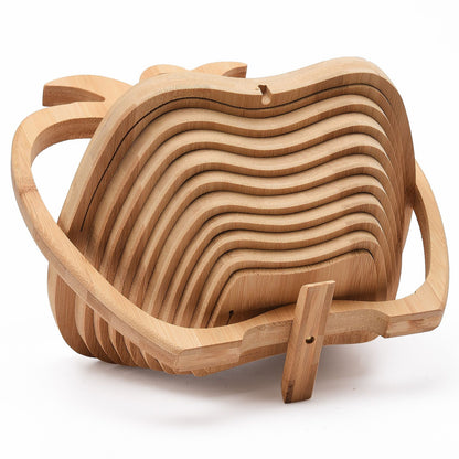 Bamboo Folding Fruit Basket V1294-YM0523-220420CY35-1